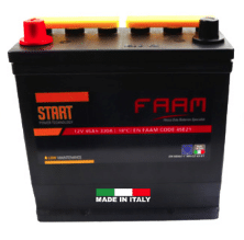 Vendita 45NS3 FAAM, Batteria Auto 12V 45Ah 330EN (A) Serie START JAPAN Pol.  SX Fissaggio B00 Made in Italy FAAM - 45NS3
